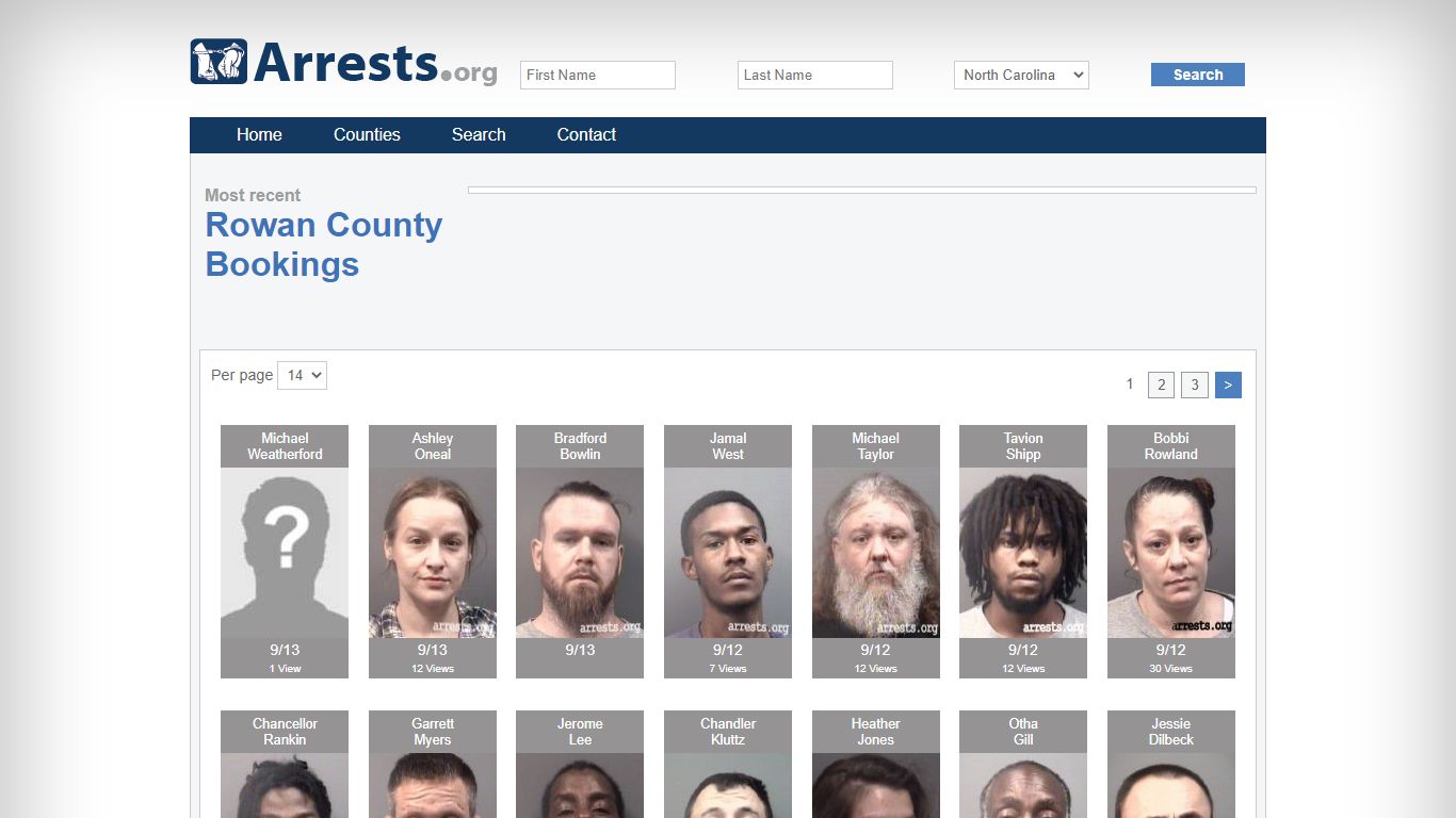 Rowan County Arrests and Inmate Search